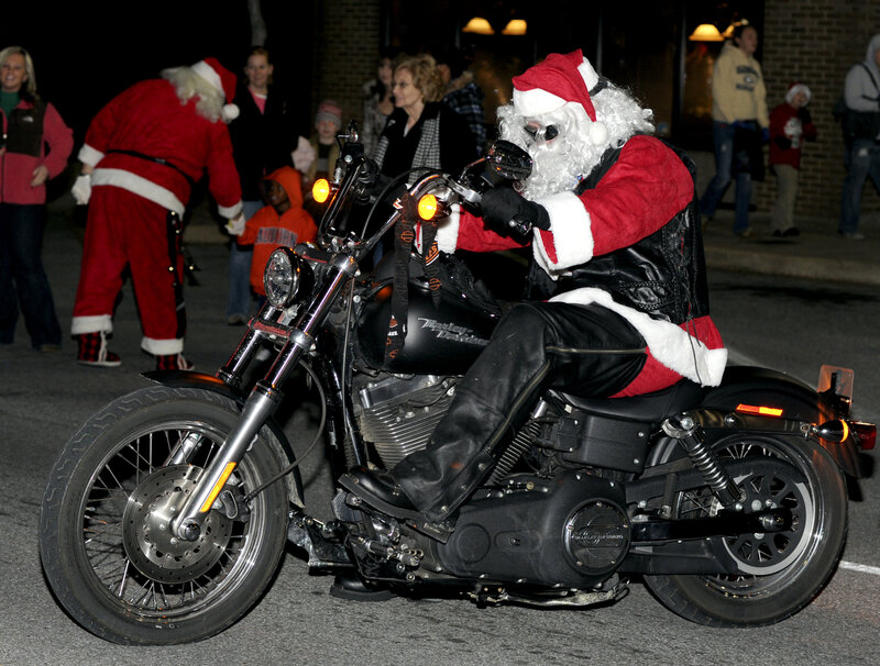 Santa on Motorcycle