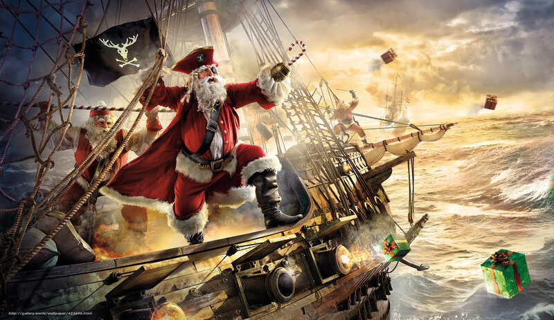 Santa pirate ship adventure