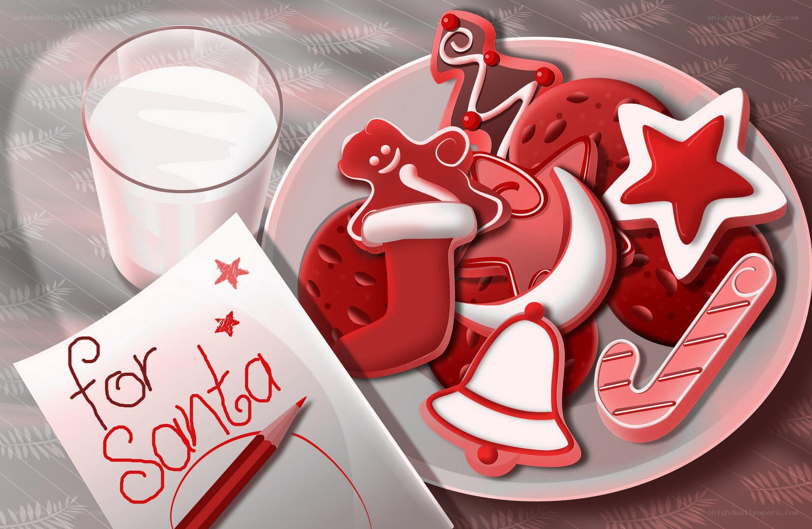 Santa's cookies and milk