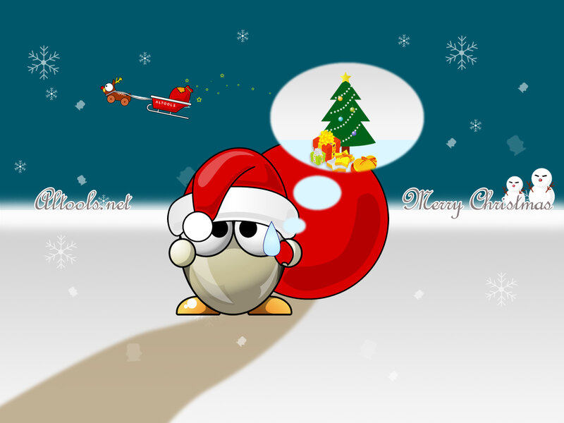 Santa's sad helper