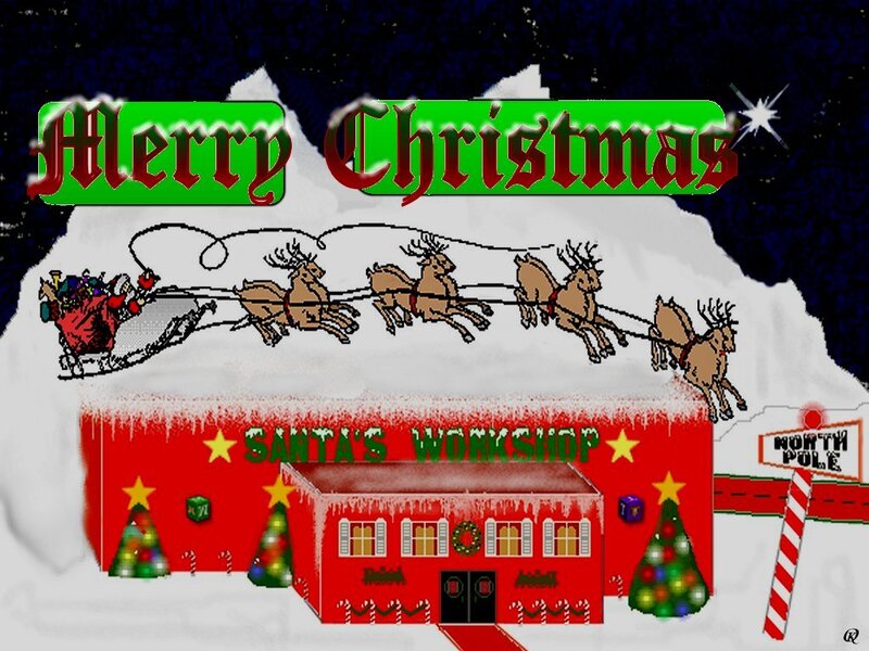 Santa's Sleigh and Workshop