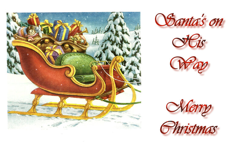 Santa's Sleigh in Snow