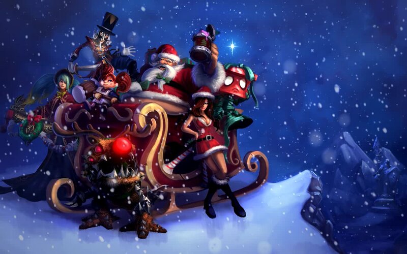 Santa's Sleigh with Characters