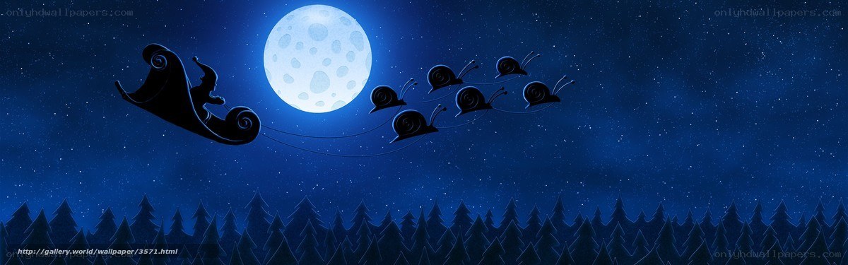 Santa's snail-powered sleigh