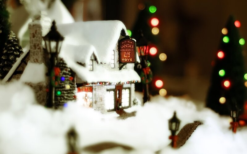 Santa's Workshop Model — White