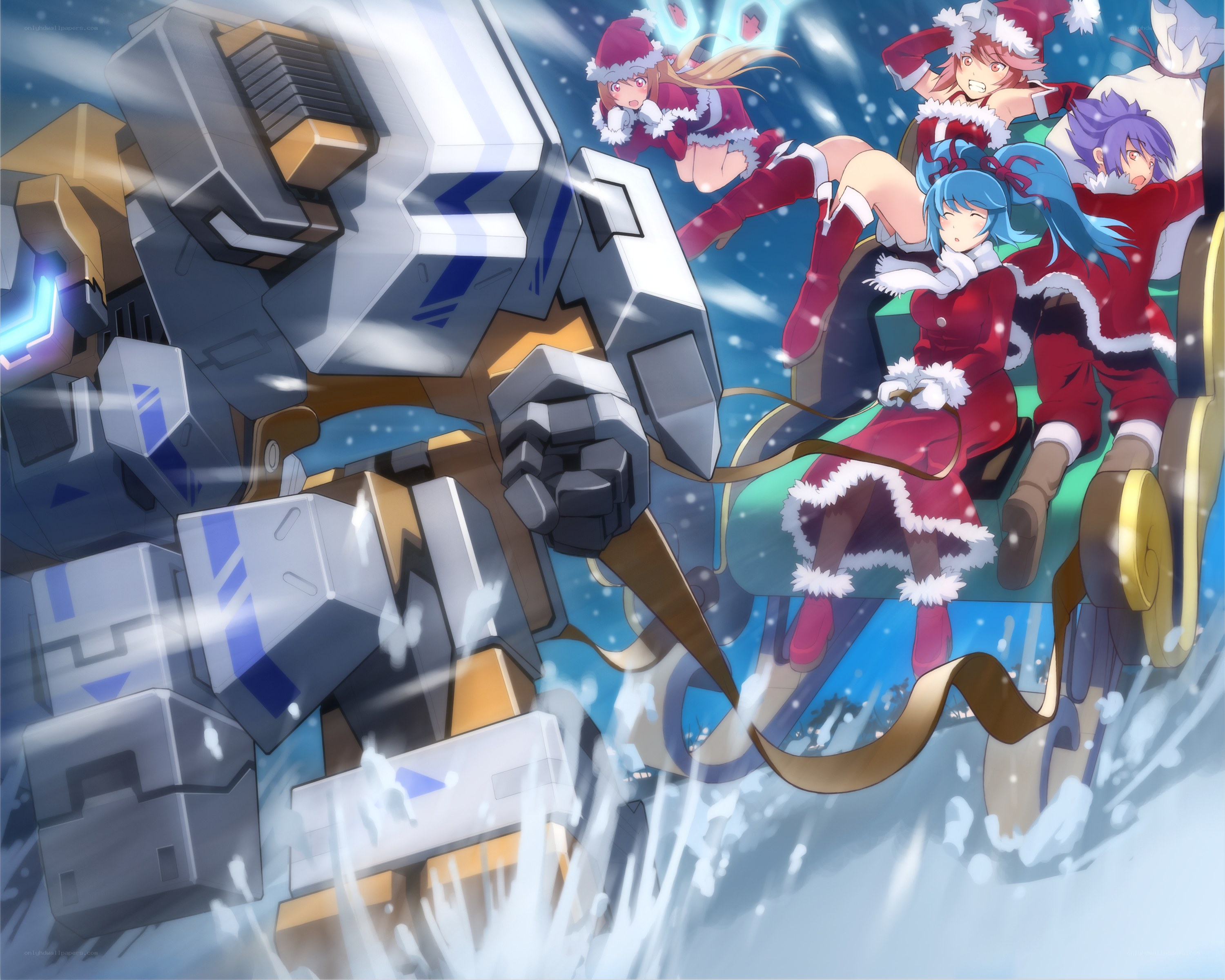 Santa-themed mecha adventure