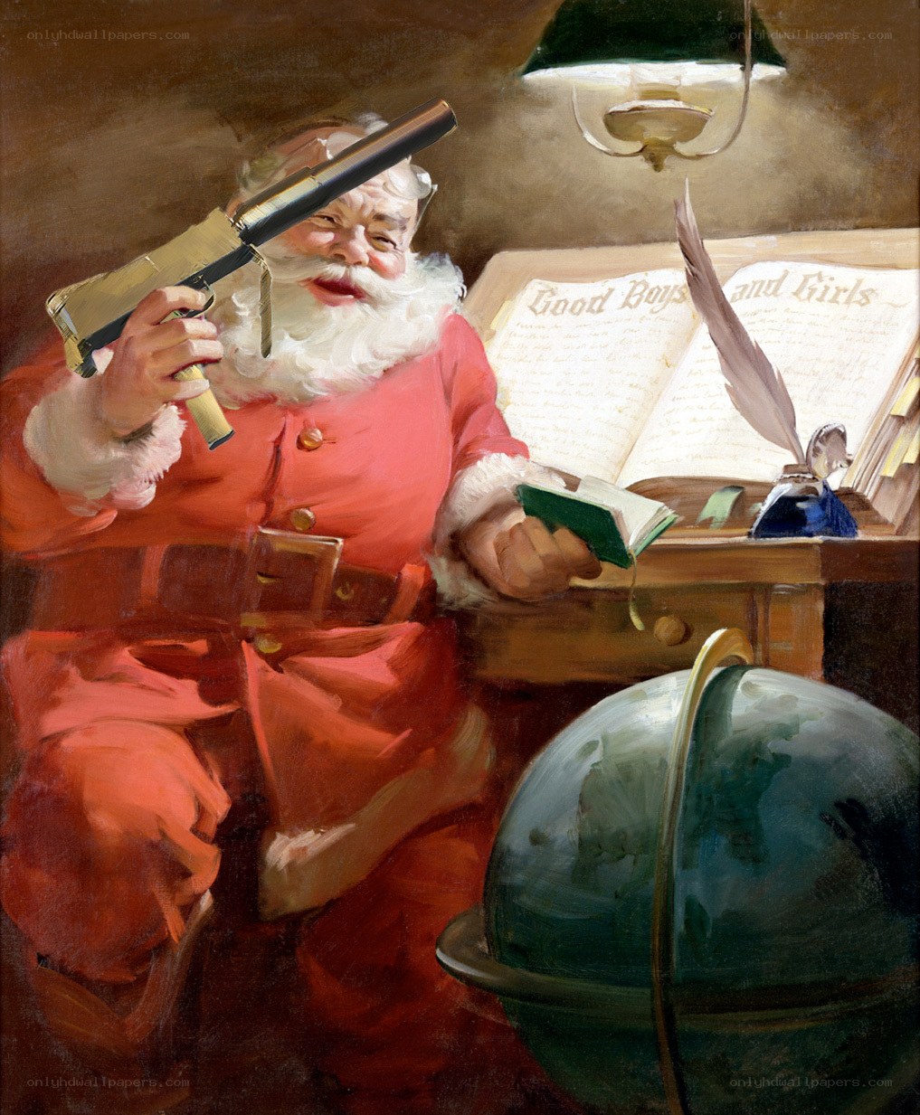 Santa with a gun