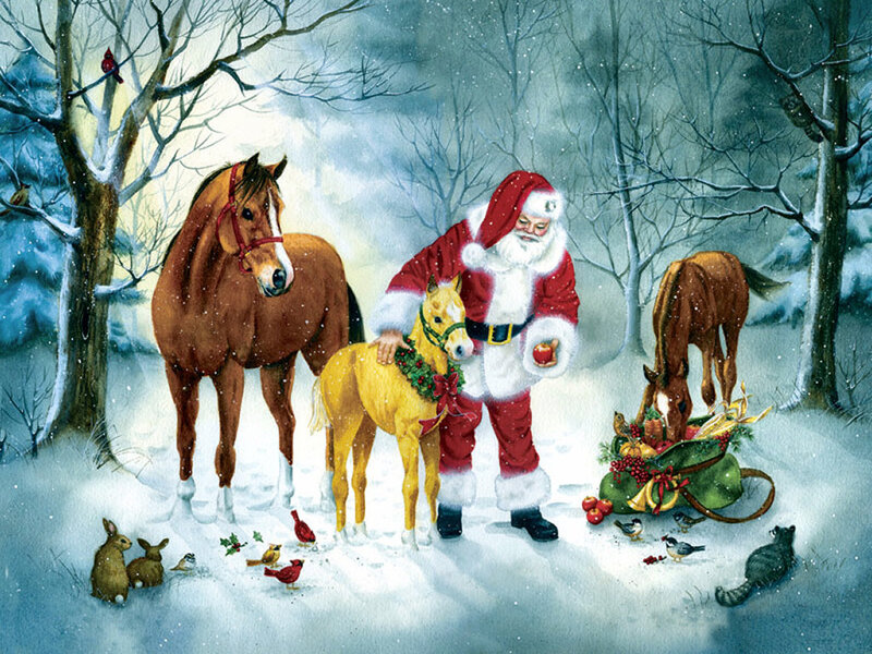 Santa with Horses