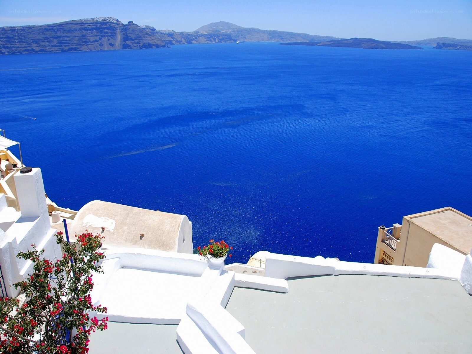 Santorini caldera view