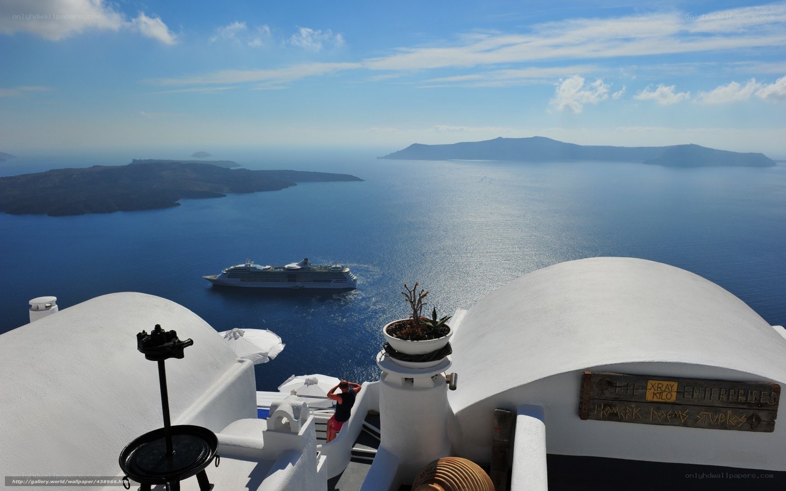 Santorini cruise view