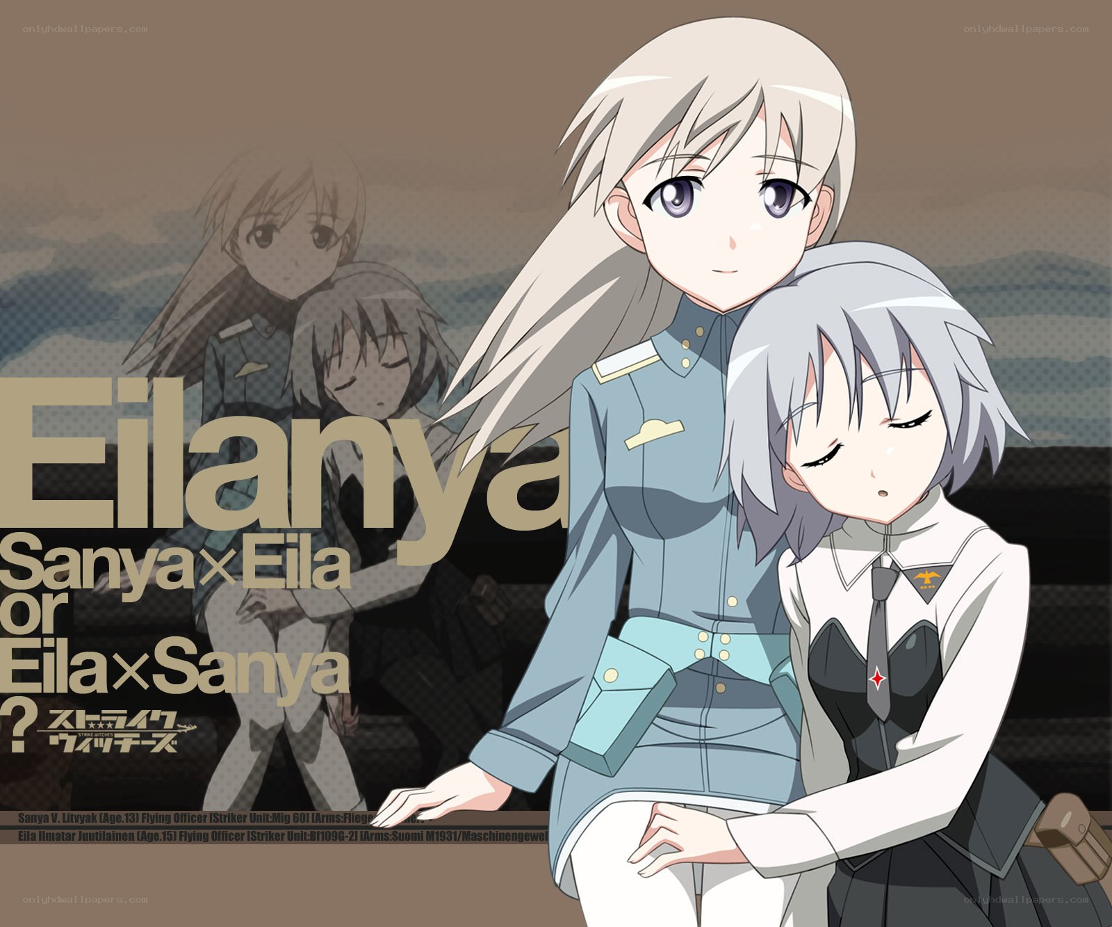 Sanya and Eila anime characters