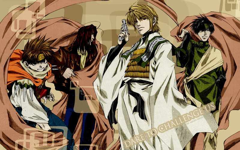 Sanzo Ikkou characters in action