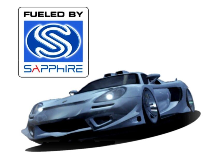 Sapphire-fueled sports car