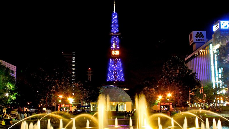 Sapporo TV Tower at night
