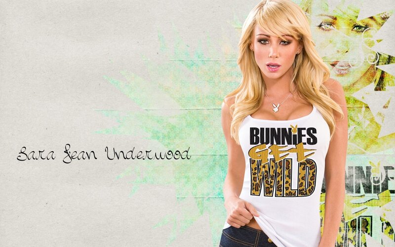 Sara Jean Underwood in a tank top