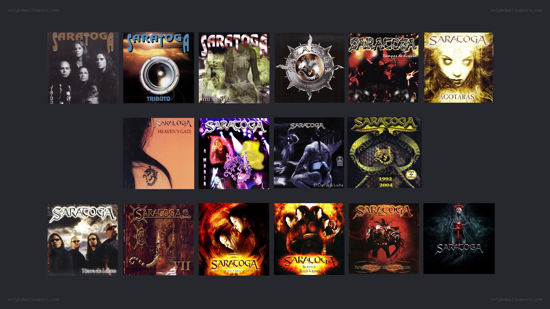Saratoga album covers collection