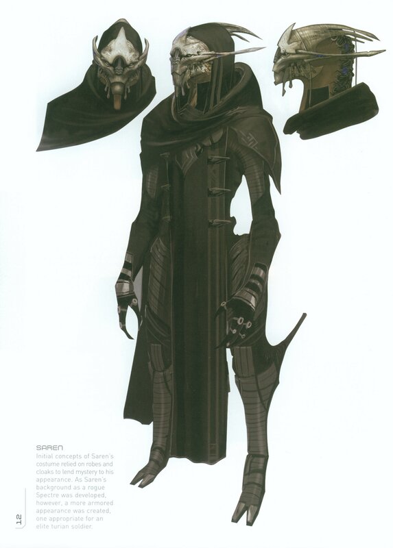 Saren costume concept art