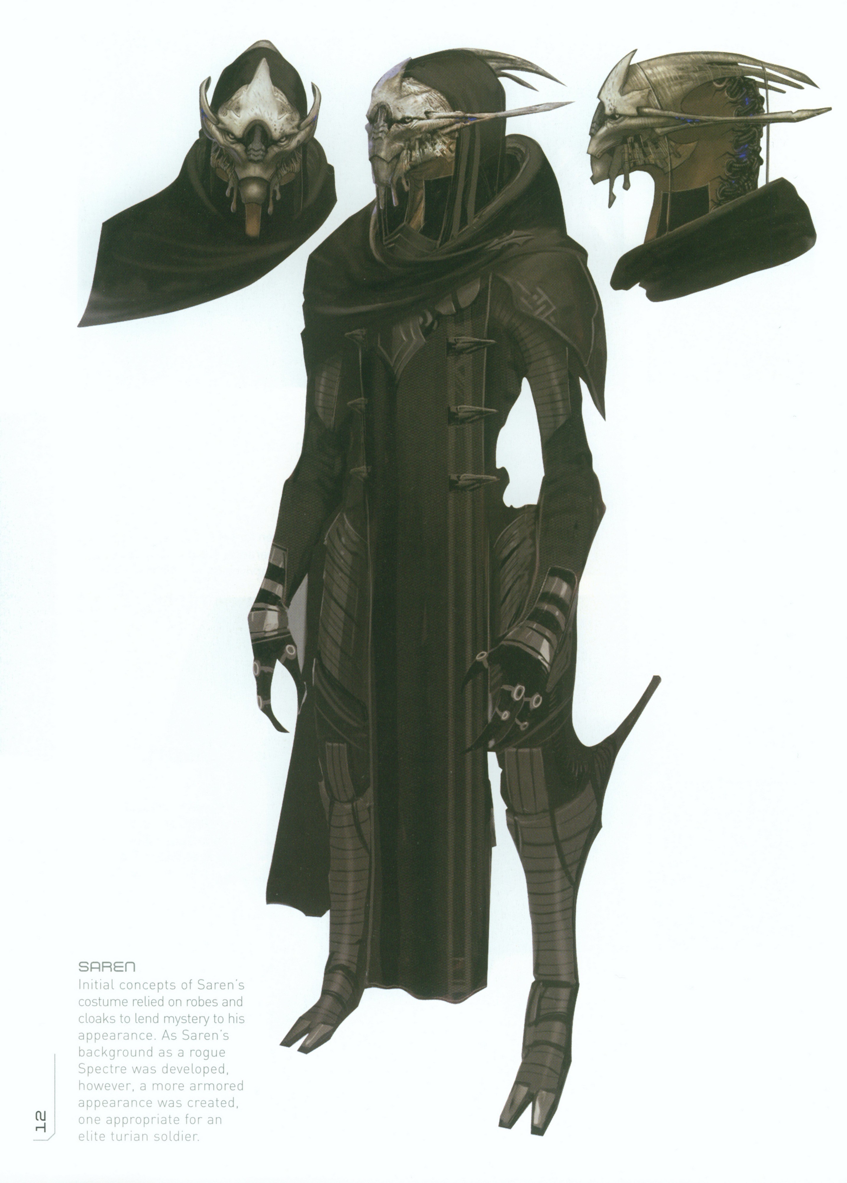 Saren costume concept art
