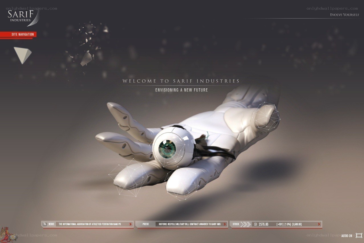 Sarif Industries website homepage