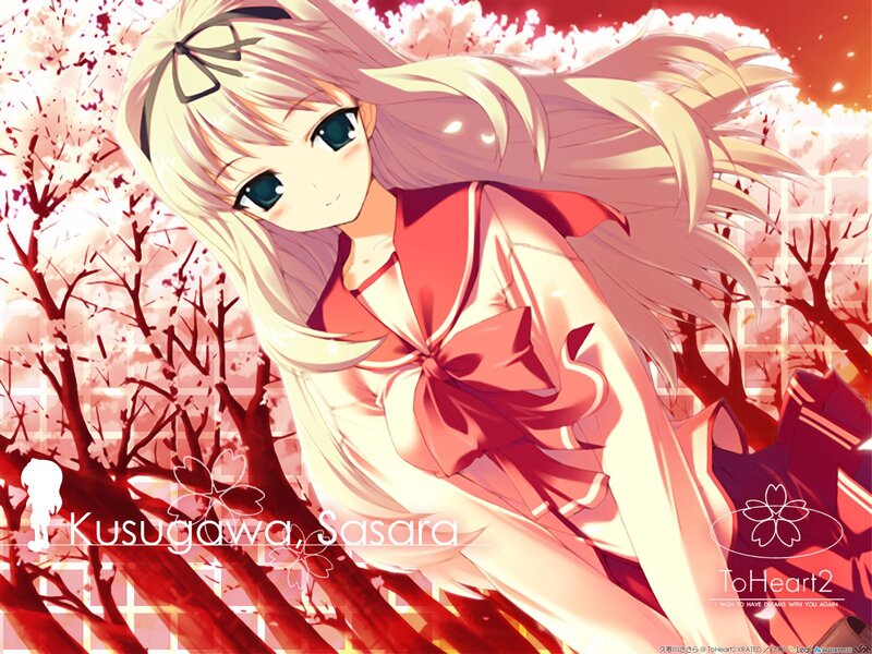 Sasara Kusugawa in cherry blossoms