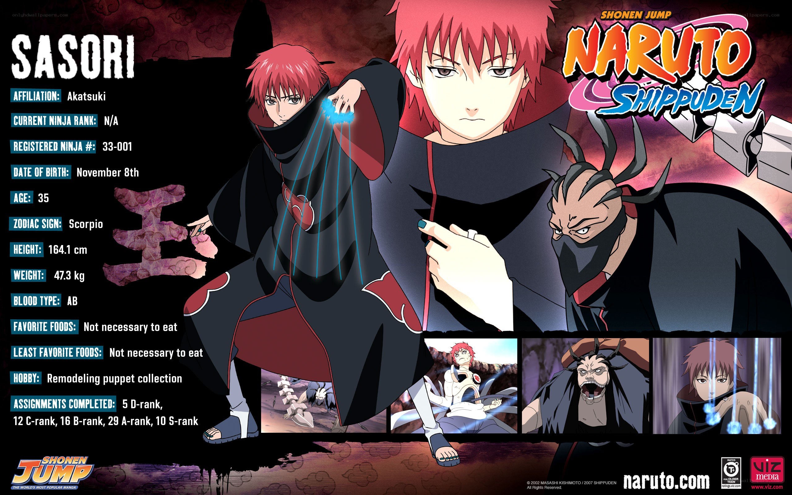 Sasori character profile