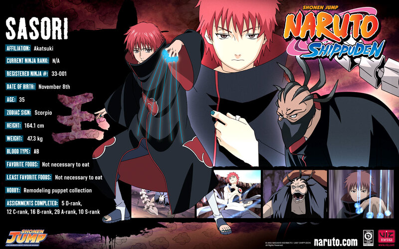 Sasori character profile