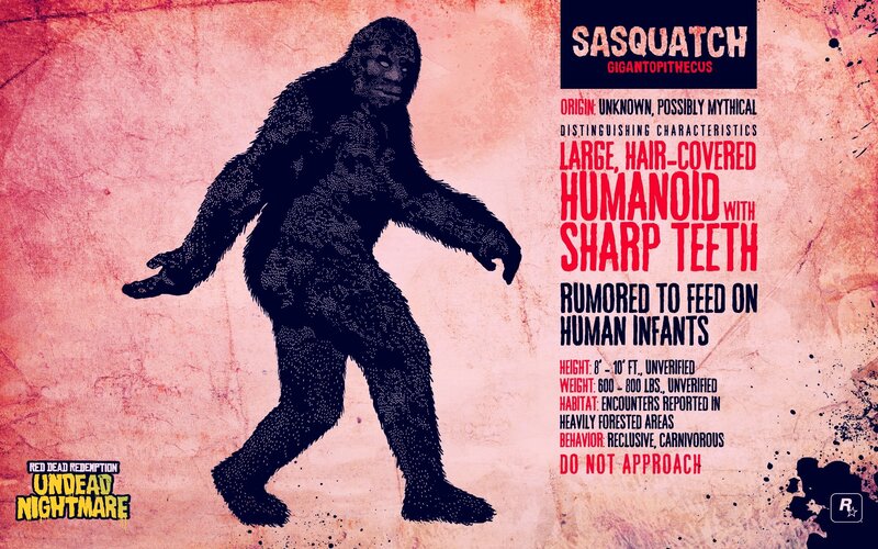 Sasquatch Creature — Red