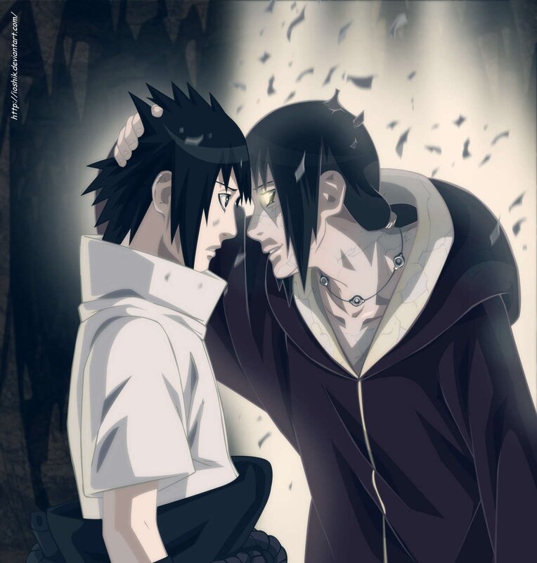 Sasuke and Itachi face-off