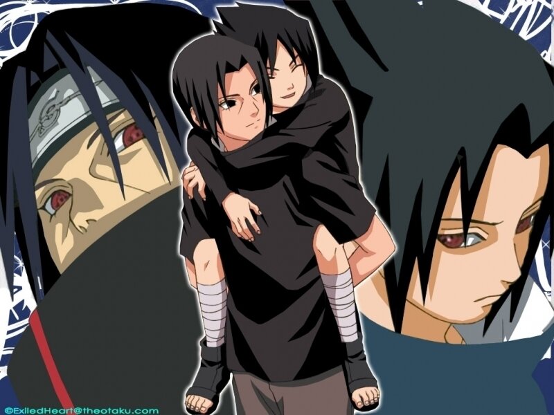 Sasuke and Itachi hug