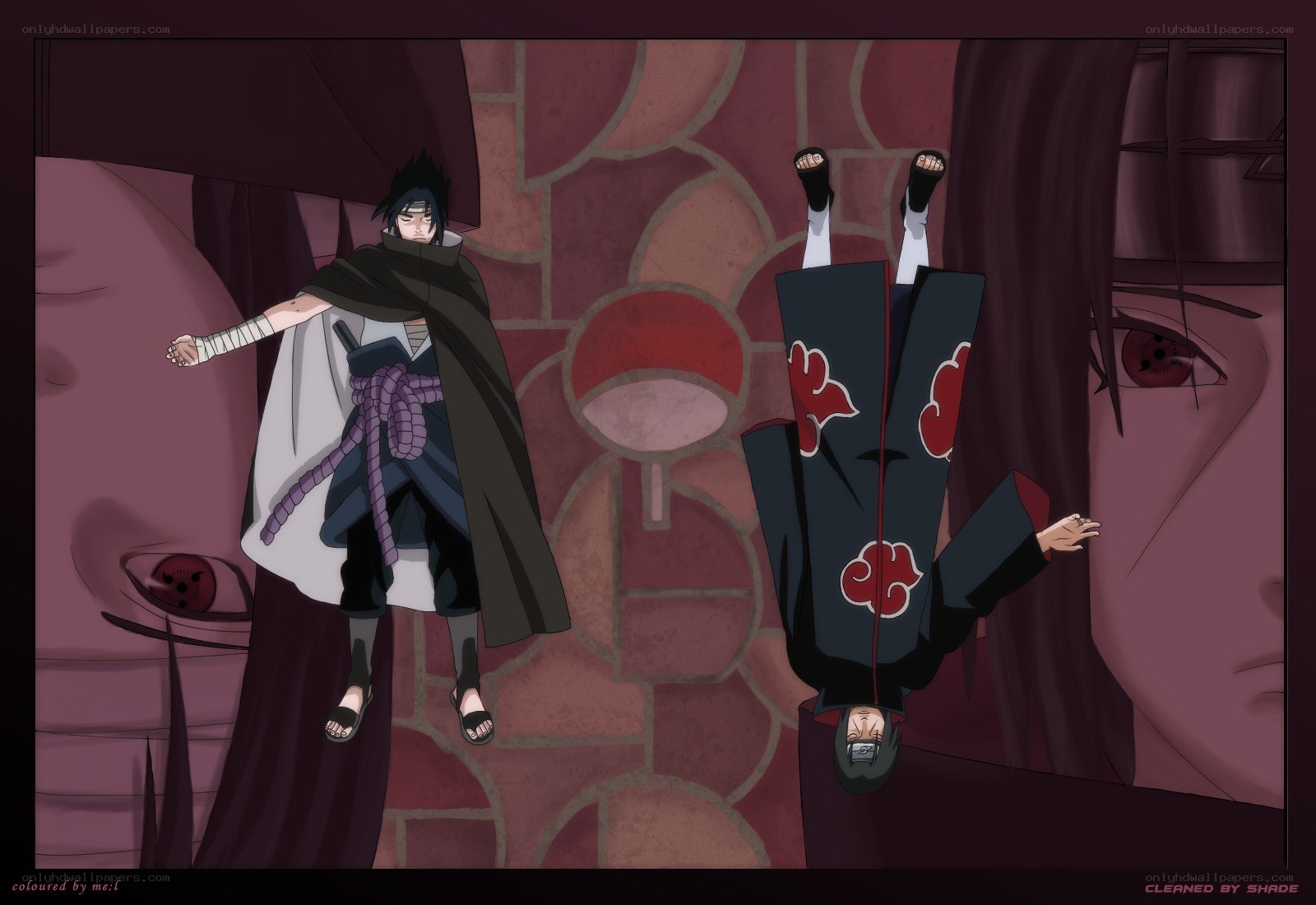 Sasuke and Itachi in Akatsuki