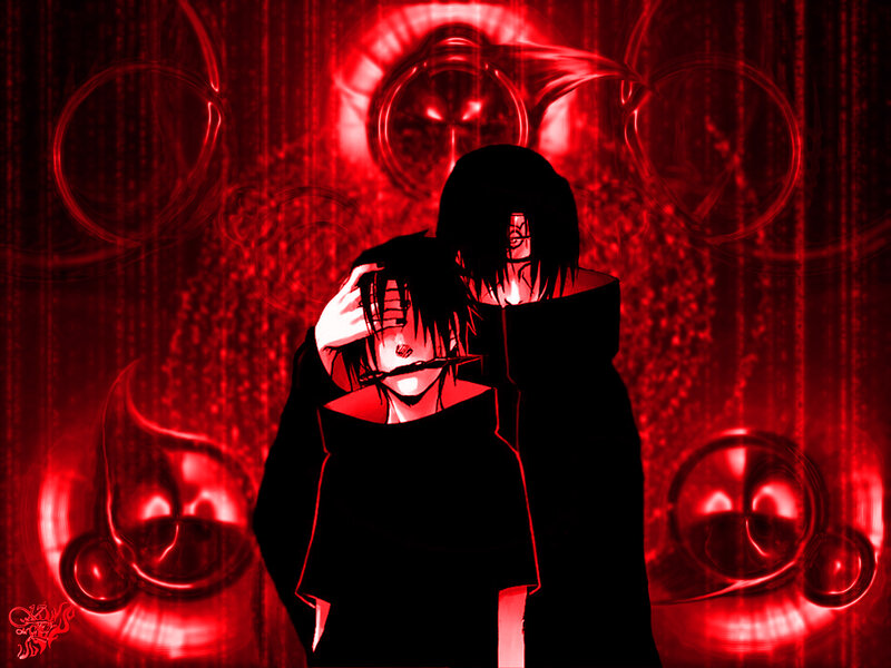 Sasuke and Itachi in red