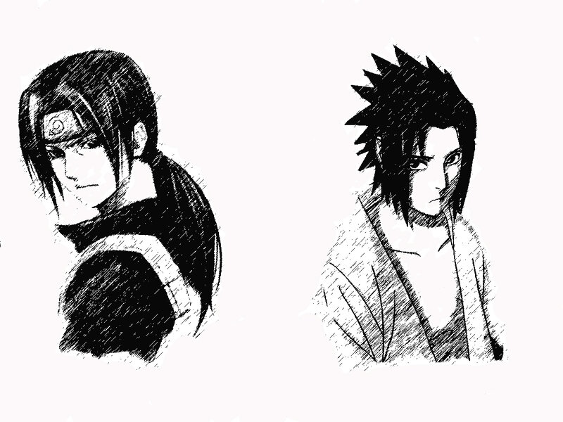 Sasuke and Itachi sketches