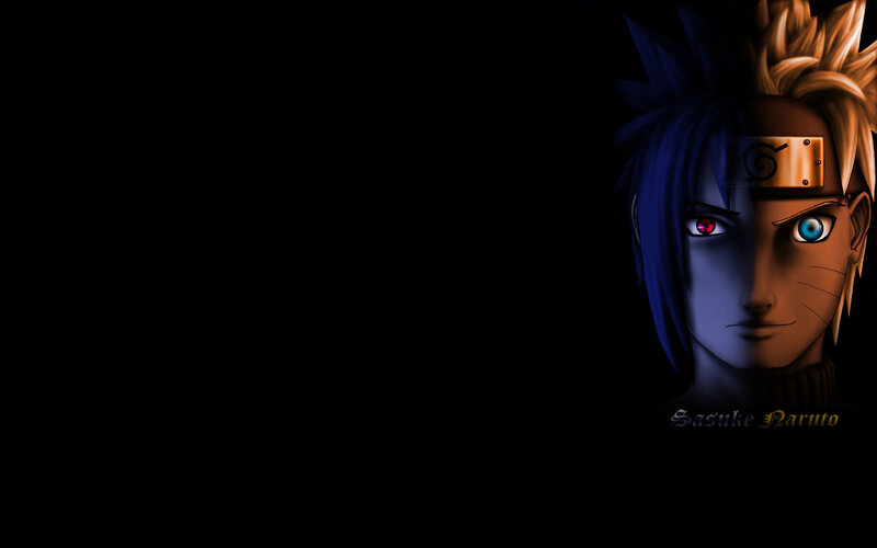 Sasuke and Naruto split face