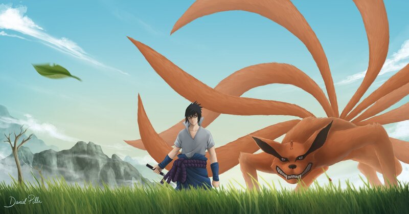 Sasuke and Nine-tailed Fox