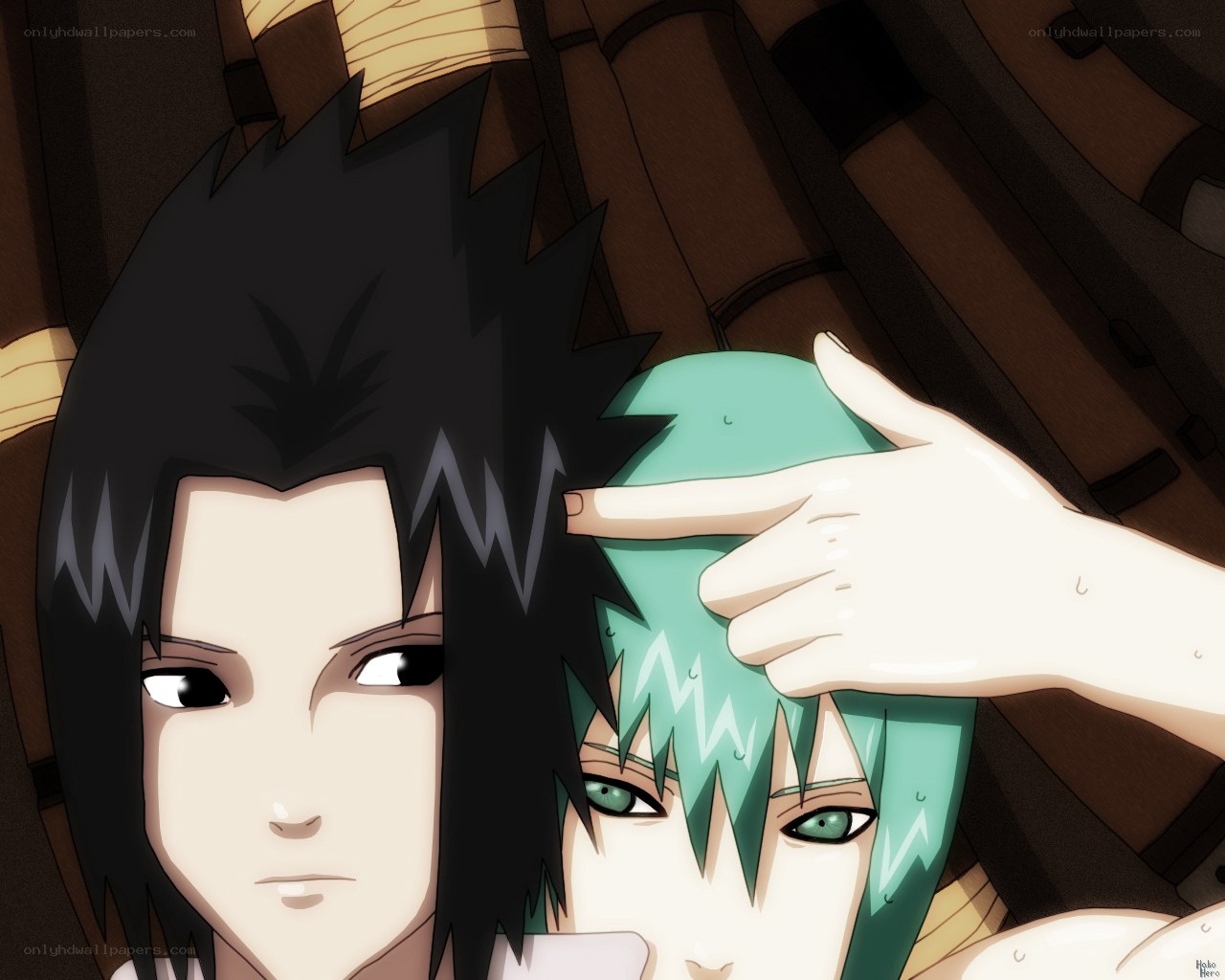 Sasuke and Sai close-up