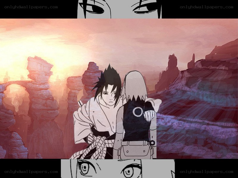 Sasuke and Sakura at sunset