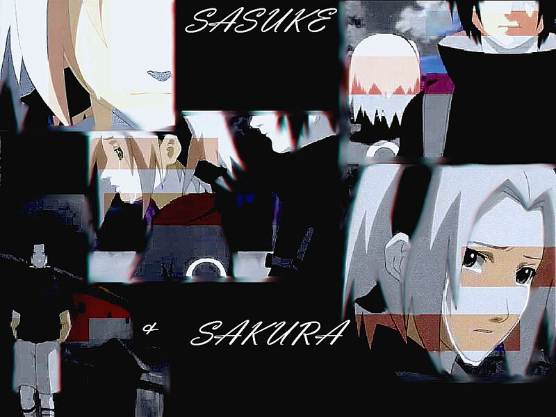 Sasuke and Sakura collage
