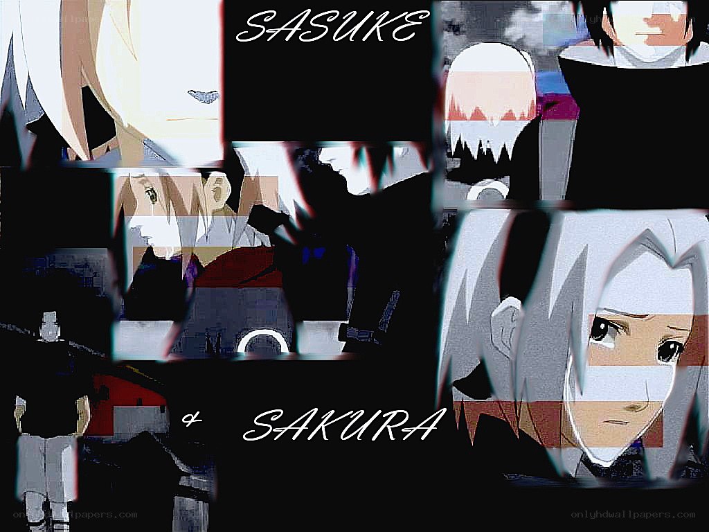 Sasuke and Sakura collage