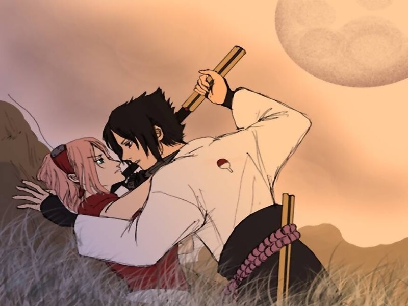 Sasuke and Sakura Embracing