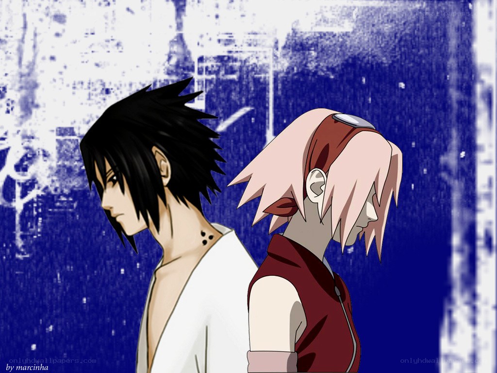 Sasuke and Sakura side by side