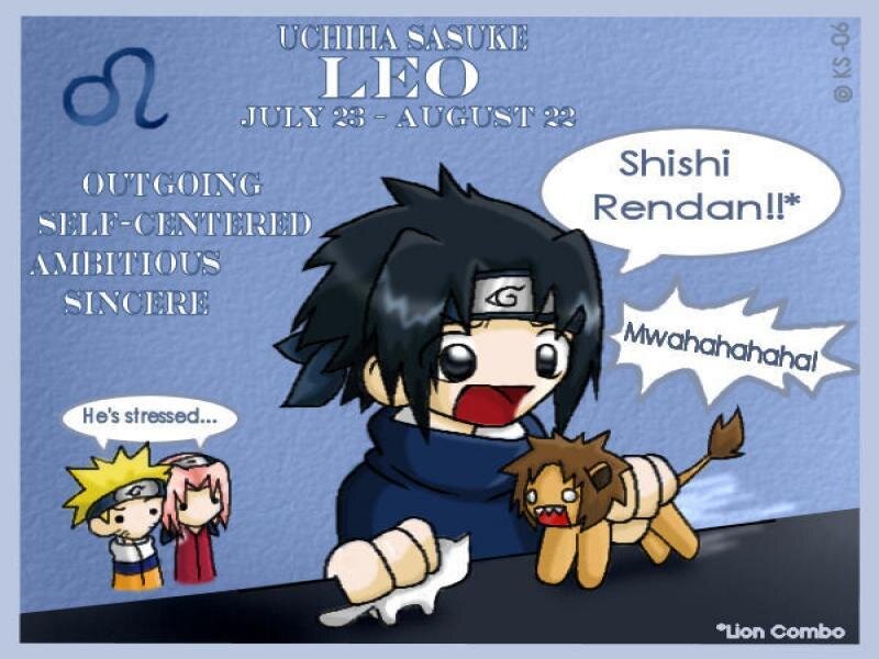 Sasuke as a Leo