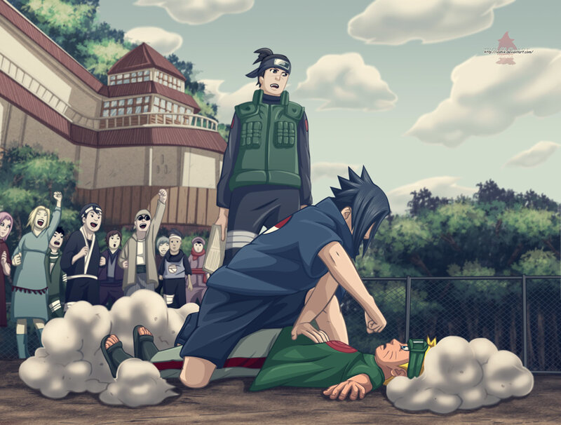 Sasuke Attacking Naruto