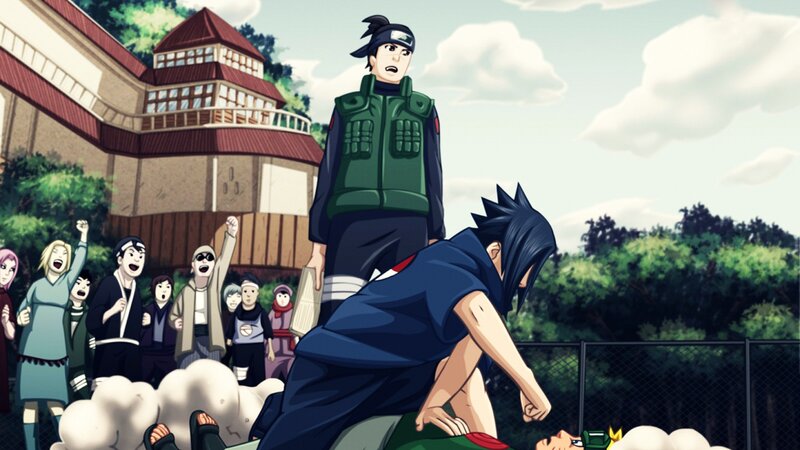 Sasuke confronts a fallen comrade