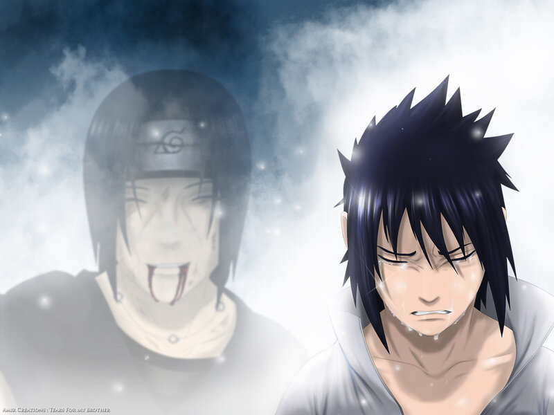 Sasuke cries for his brother