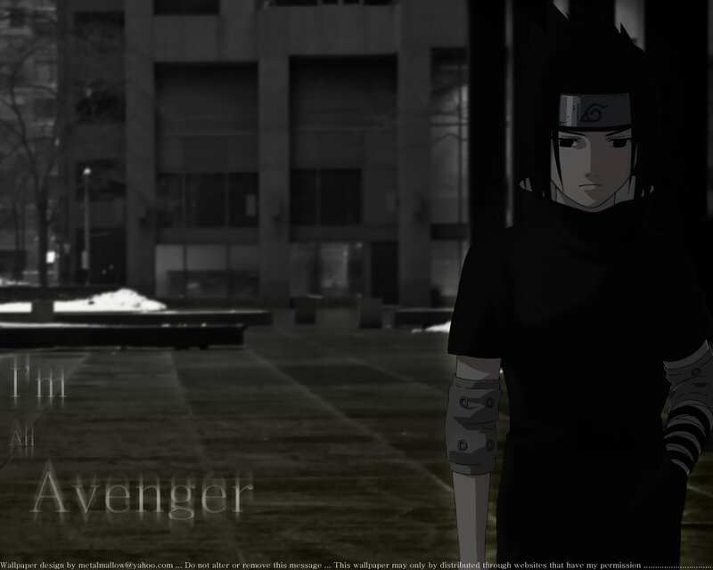 Sasuke in a dark city