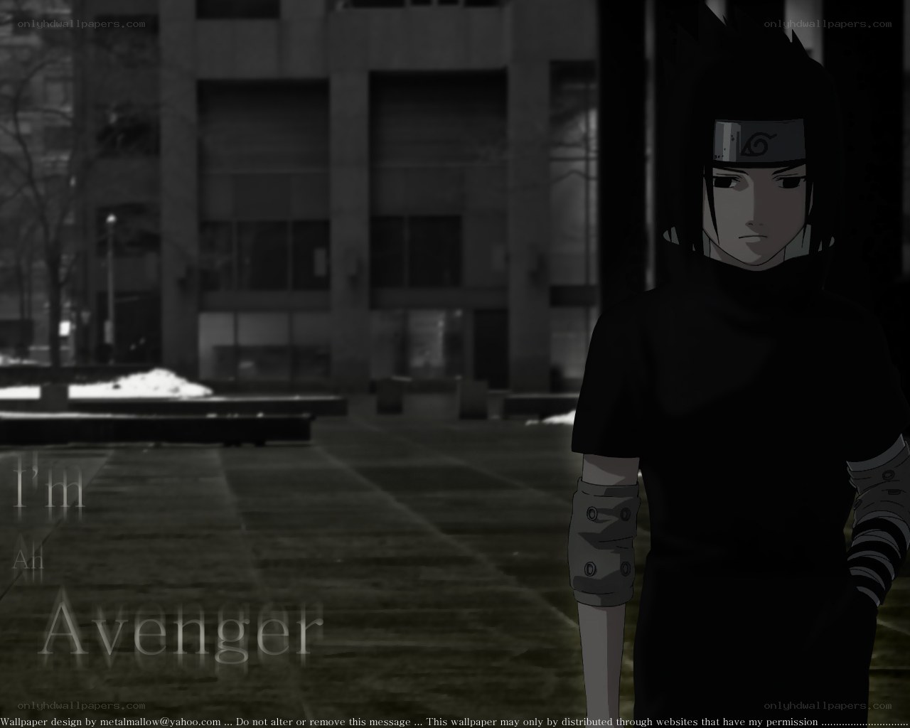Sasuke in a dark city
