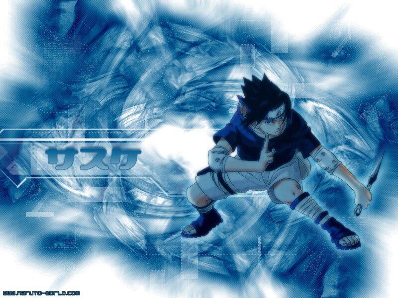 Sasuke in action pose