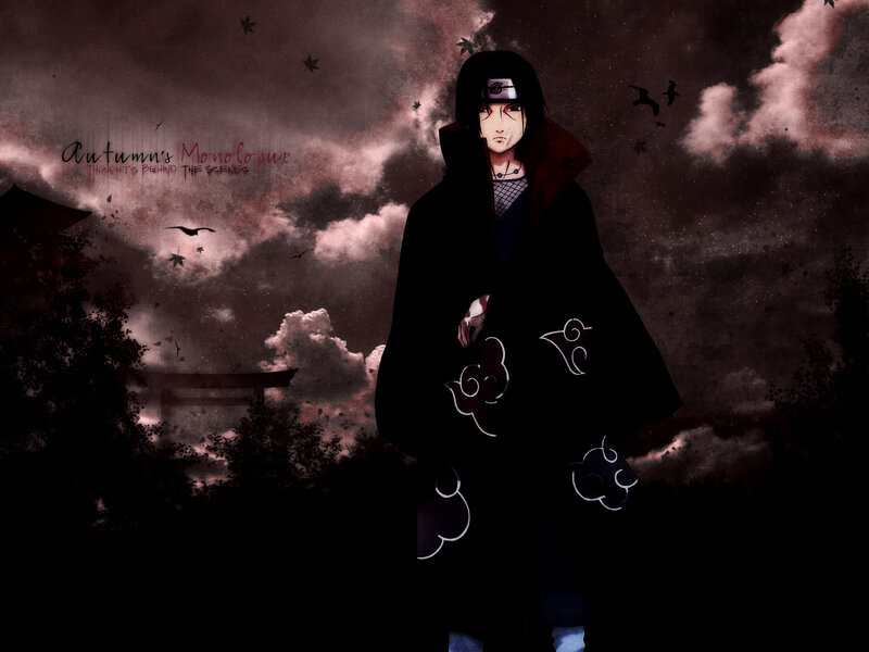 Sasuke in Akatsuki cloak