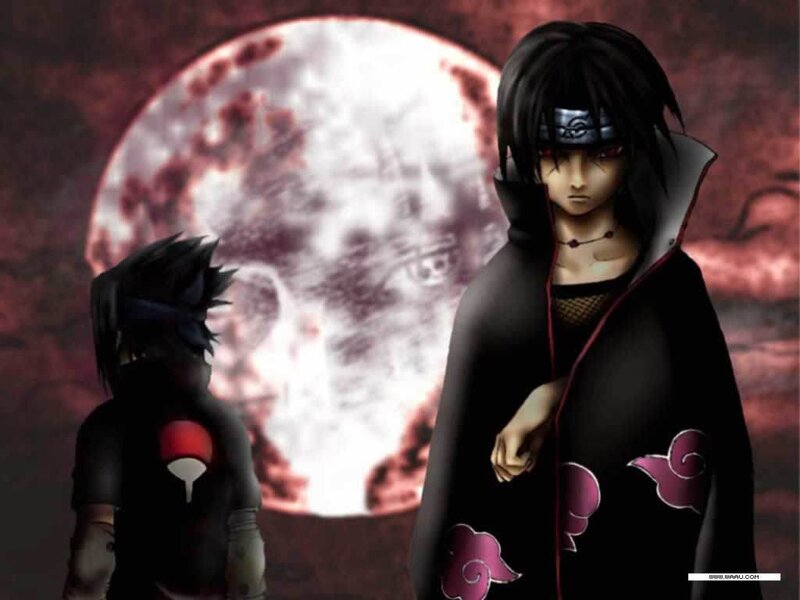 Sasuke in Akatsuki cloak