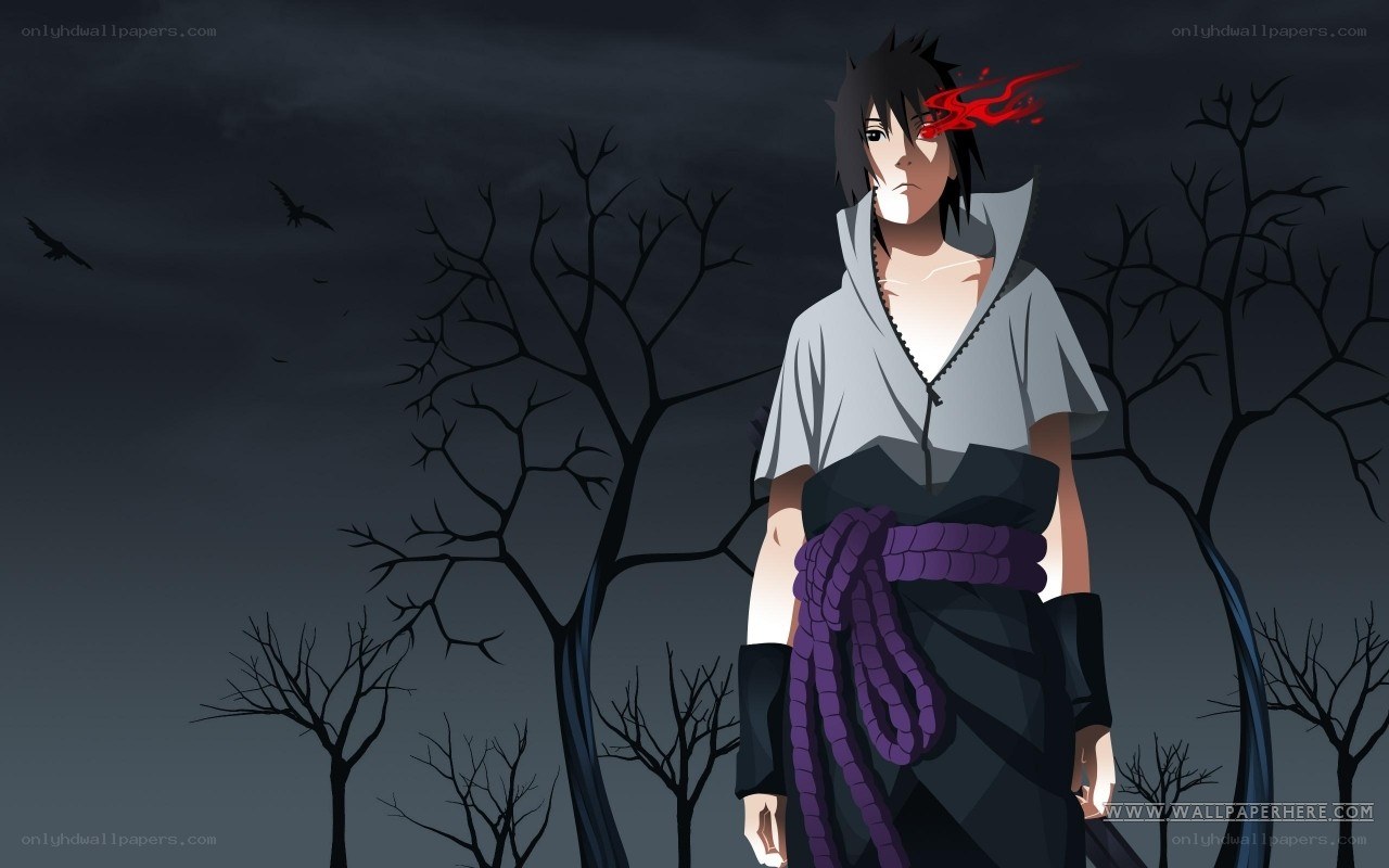 Sasuke in dark forest